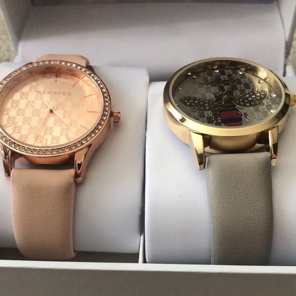 Rampage Bumblebee‎ & Rose Gold Watch Set New - Picture 5 of 14